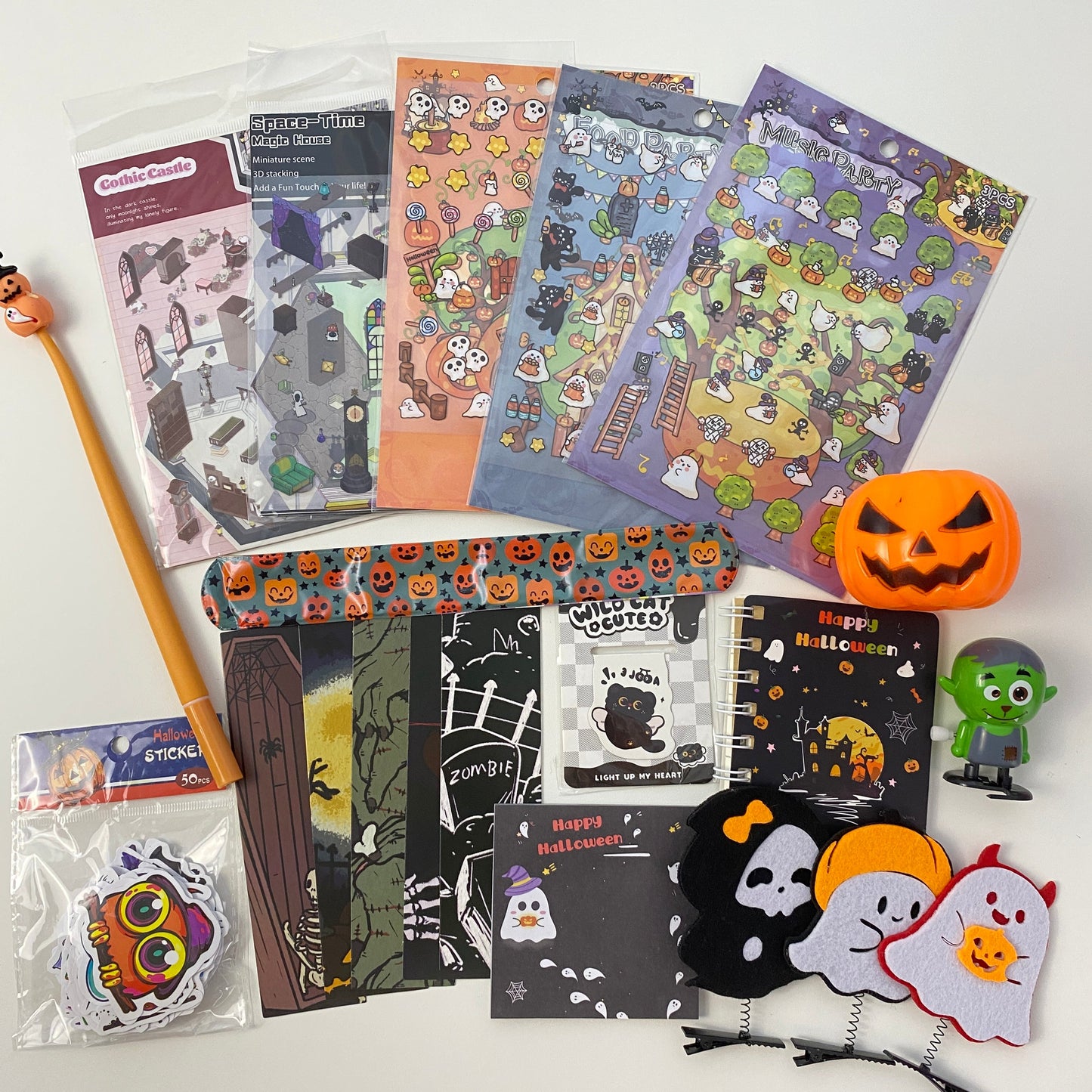 "Ghost Party" Scene Sticker Box