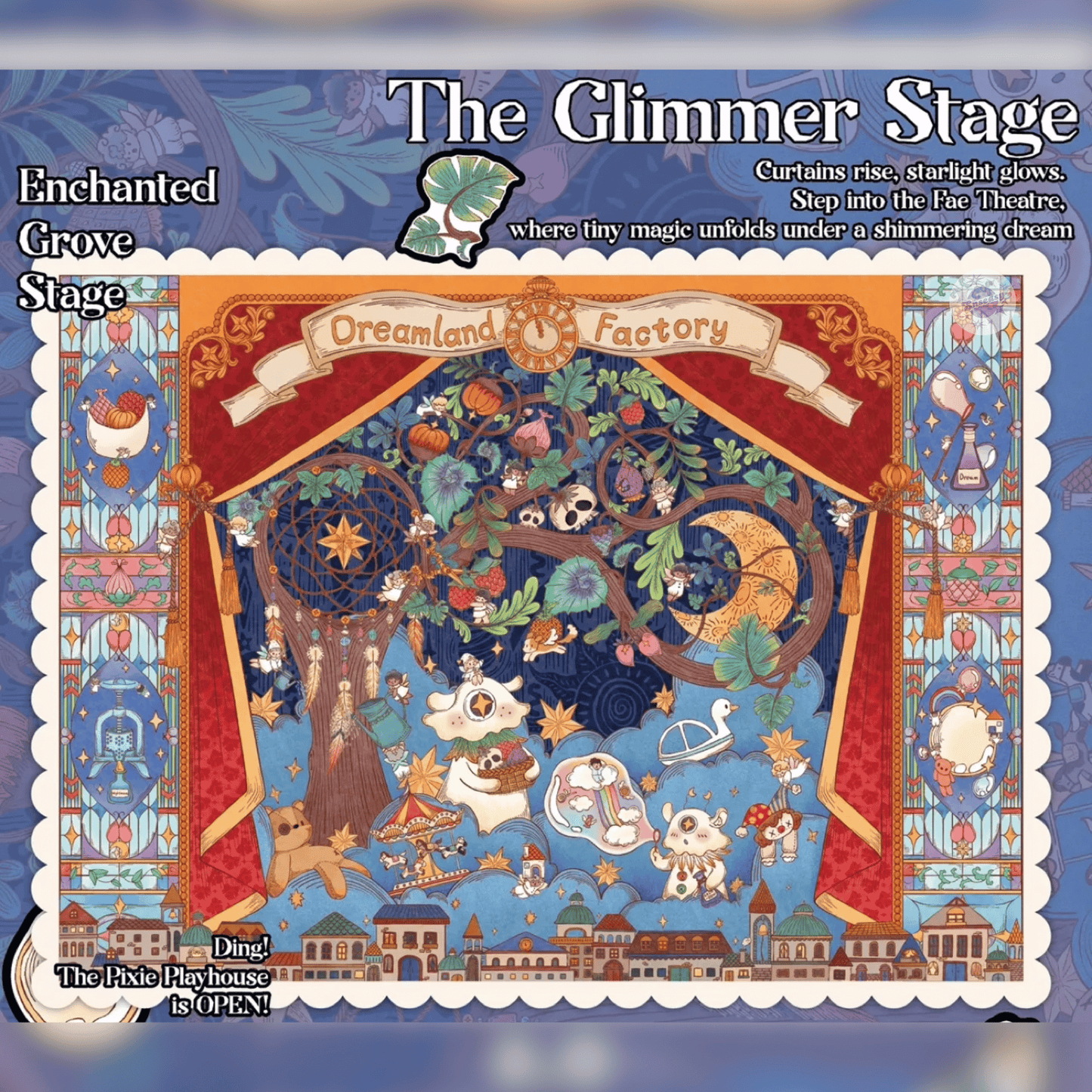 Dreamy Fantasy Journey 3D Scene Sticker Plus Size 4 Theme: Hat Trick | The Glimmer Stage | Golden Twist of Fate | Hazelwood Journey