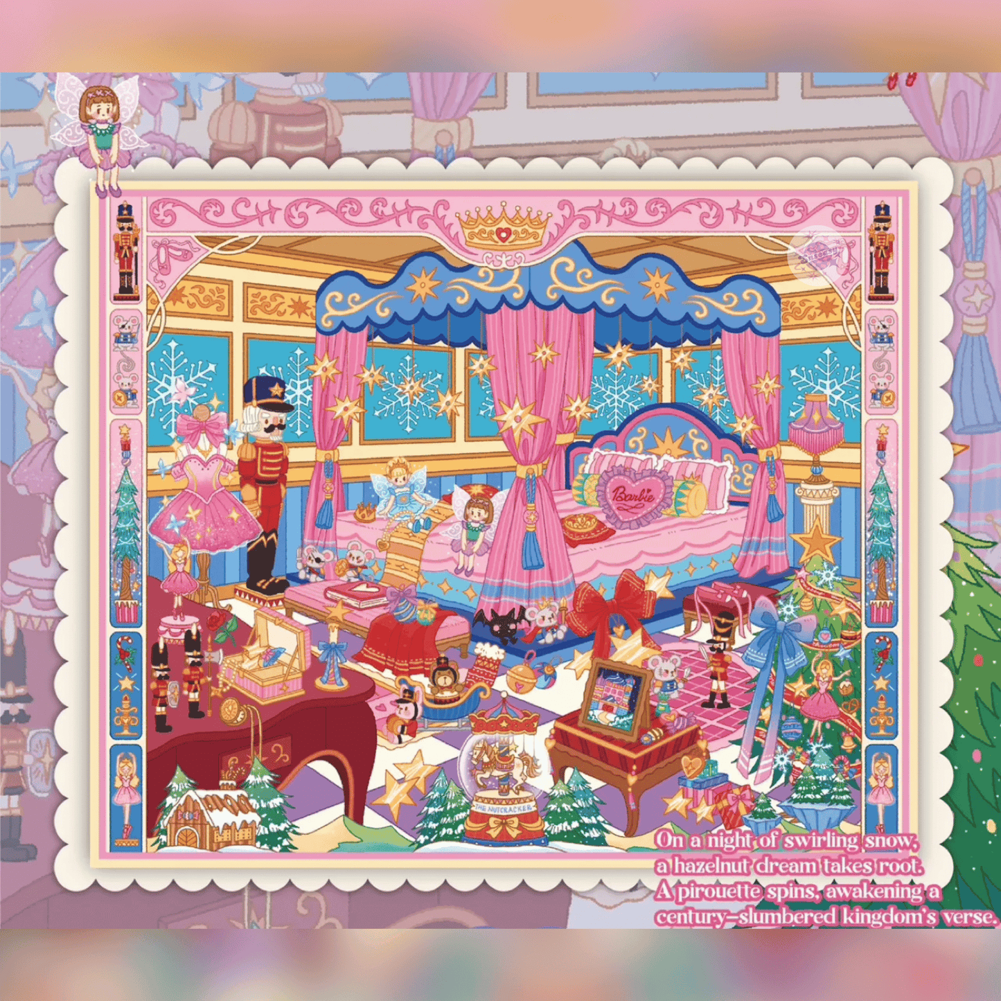 Dreamy Fantasy Journey 3D Scene Sticker Plus Size 4 Theme: Hat Trick | The Glimmer Stage | Golden Twist of Fate | Hazelwood Journey