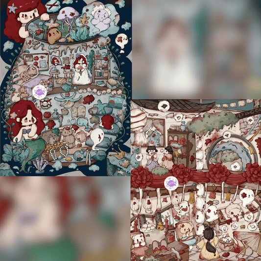 Broken Dolls – 3D Miniature Scene Stickers – Plus Size – 2 Theme Sets: Mermaid’s Broken Doll | Old House’s Broken Doll