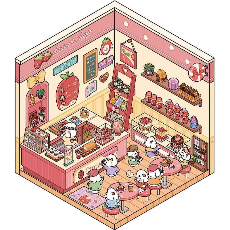 BoBo Puppy Sticker Book – 12 Fun-Themed Scenes | 3D Miniature Scene Stickers