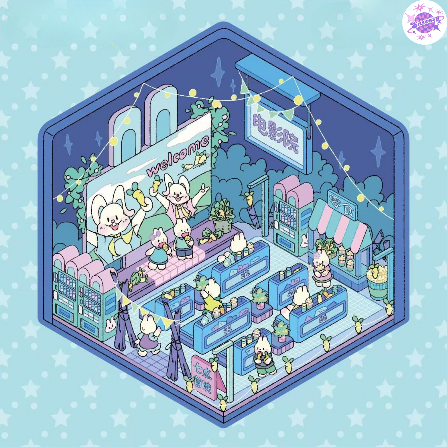 Miniature 3D Scene Stickers Scrapbook 7.0 – 20 Unique Themes: Purple Book (10 Themes) | Yellow Book (10 Themes)