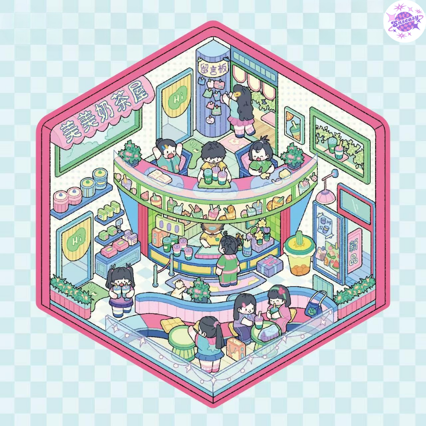 Miniature 3D Scene Stickers Scrapbook 7.0 – 20 Unique Themes: Purple Book (10 Themes) | Yellow Book (10 Themes)