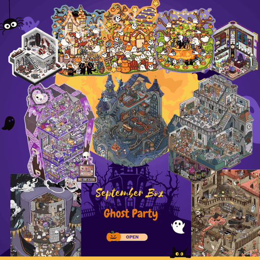 "Ghost Party" Scene Sticker Box