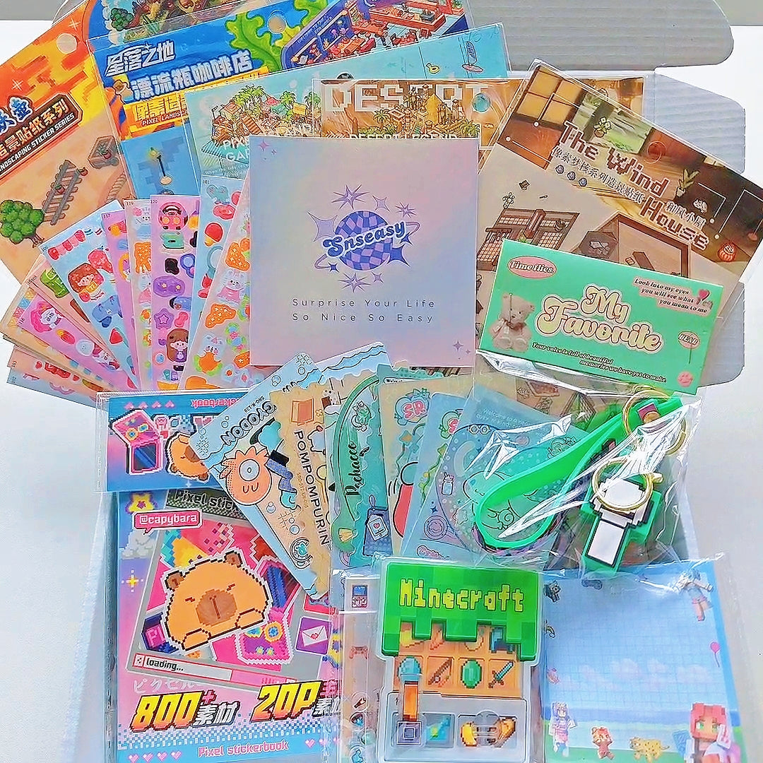 "Pixel World" Scene Sticker Box