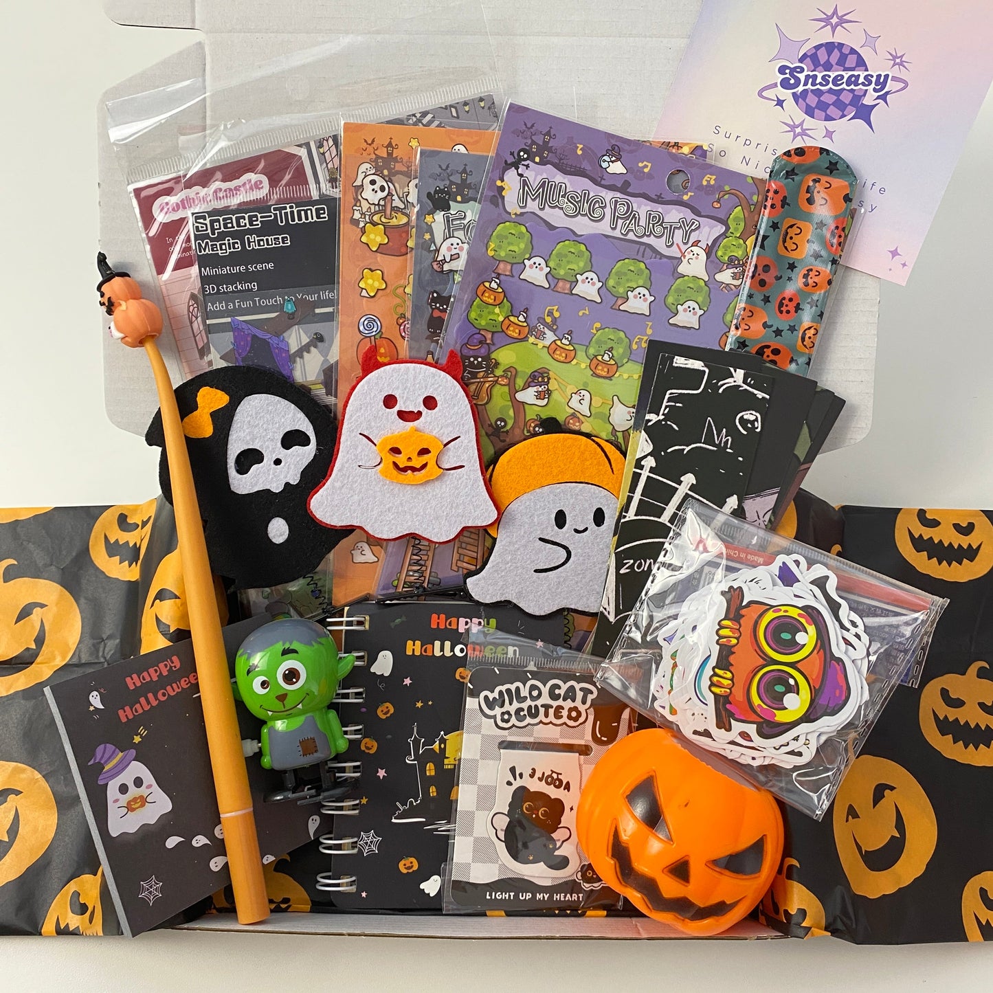 "Ghost Party" Scene Sticker Box