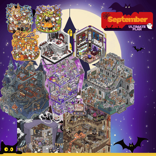 "Ghost Party" Scene Sticker Box