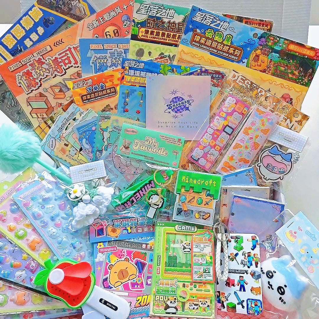 "Pixel World" Scene Sticker Box